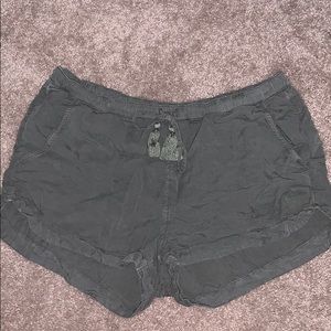 aerie military fabric shorts